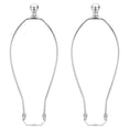 thumbnail image 1 of Uxcell 12 inch Lamp Harp Kit with Finial Lamp Shade Holder Chrome, 2 Set, 1 of 6