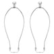 thumbnail image 1 of Kit de arpa de lámpara de 12 pulgadas Uxcell con soporte de pantalla de lámpara cromo, 2 juegos, 1 of 6