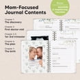 thumbnail image 3 of Journal For First Time Moms Gifts - 90 Pages Hardcover Memory Book  Beautiful & Cute Keepsake Ultrasound Scrapbook Mom Mother's Day (frost), 3 of 9
