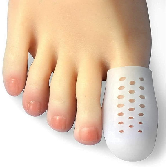 McvcoyhBig Toe Cap, 10 Pcs Breathable Toe Protector Toe Cover Sleeves with Holes, Provides Relief from Missing or Ingrown Toenails, Corns, Blisters, Hammer Toes