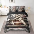 thumbnail image 2 of Manfei Retro American Flag 7-Piece Twin Bedding Sets,Cartoon 3D Aircraft Airplane Bedding Comforter Set,White Gray Red Sheet Sets For Girl Boy,Breathable Home Decor Reversible, 2 of 8