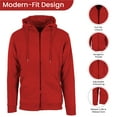 thumbnail image 2 of Men's 2-Piece Fleece-Lined Full Zip Hoodie & Jogger Set, 2 of 5