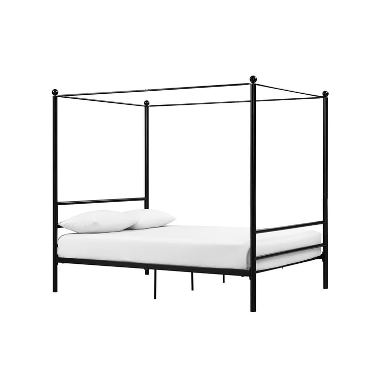 Mainstays Metal Canopy Bed Queen Black