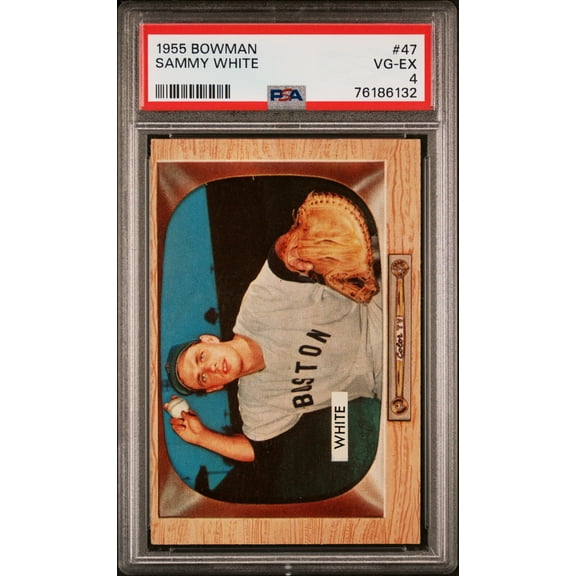 1955 Bowman Sammy White #47 PSA 4