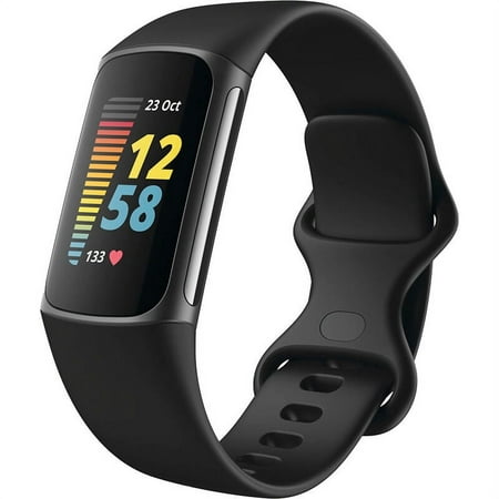 Fitbit Charge 5 Fitness Tracker - Black/Graphite Stainless Steel