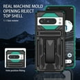 thumbnail image 6 of Case for Google Pixel 8 Pro,Decase Heavy Duty Dual Layer Soft TPU Hybrid Hard PC Kickstand Phone Cover with Belt Clip Rugged Shockproof Protective Case,for Google Pixel 8 Pro (2023),Darkgreen, 6 of 8