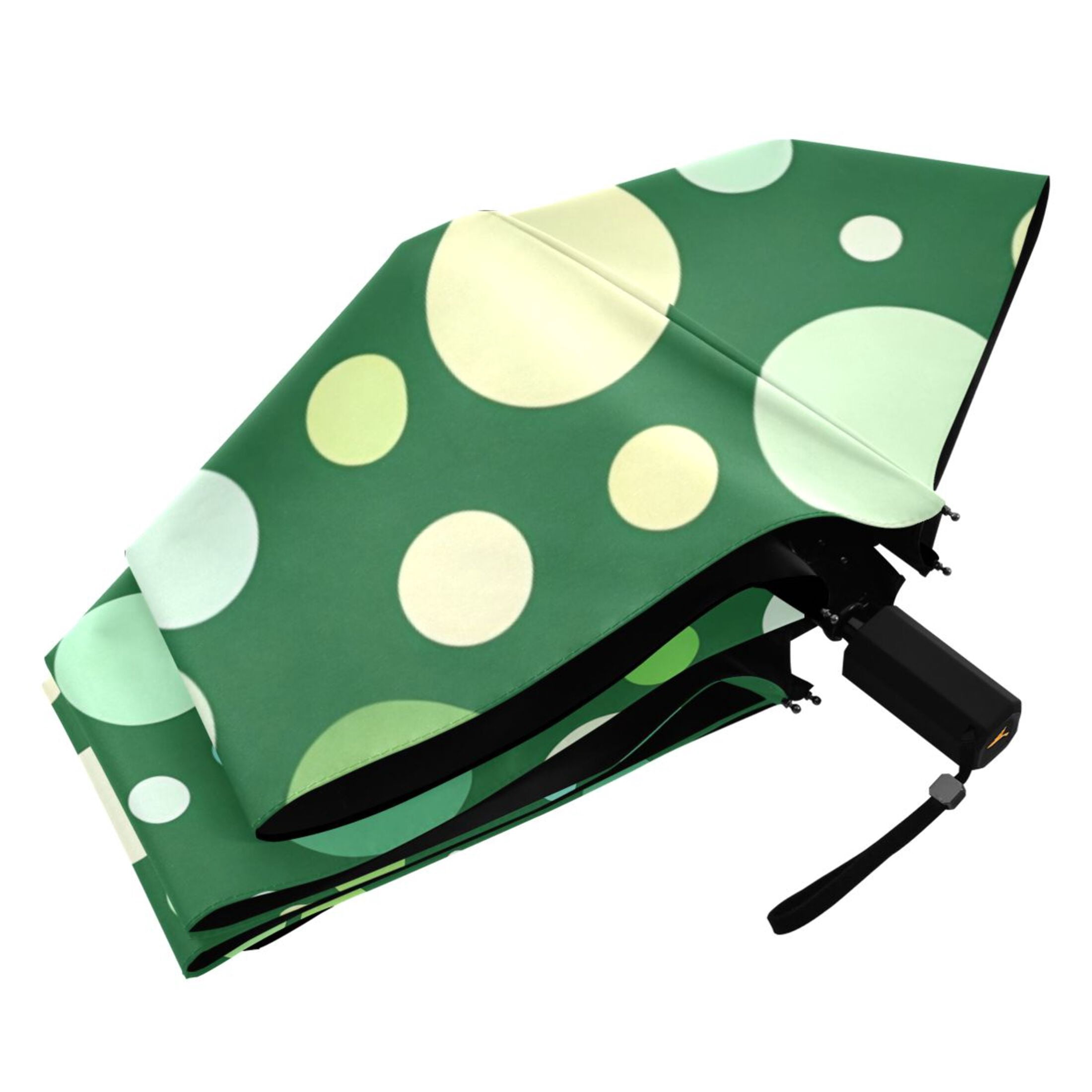 ALAZA Polka Dot UPF 50+ Compact Folding Umbrella for Rain Travel Umbrella Packable