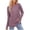 Purple-04, variant on Perfectbot Womens Fall Sweaters Casual Button Decor Crewneck Tunic Tops Lightweight Blouse with Thumbhole