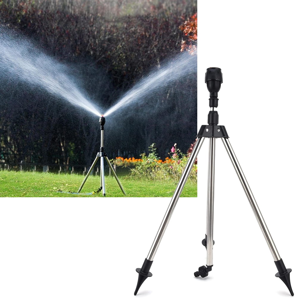 Sksloeg Rotating Tripod Sprinkler, Lawn Sprinklers for Yard Large Area