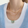thumbnail image 3 of Sunyuer Golden 18K Gold-Plated Stainless Steel Enamel Butterfly Pendant Necklace for Women - Chic & Colorful, 3 of 9