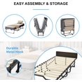 thumbnail image 4 of PUREMIND Folding Bed with Mattress for Adults, Cot Size Rollaway Guest Bed with 5" Memory Foam Mattress & Solid Wood Slats, Twin Size Fold Away Beds with Dustproof Bag & Baffle (Upgrade), 4 of 18