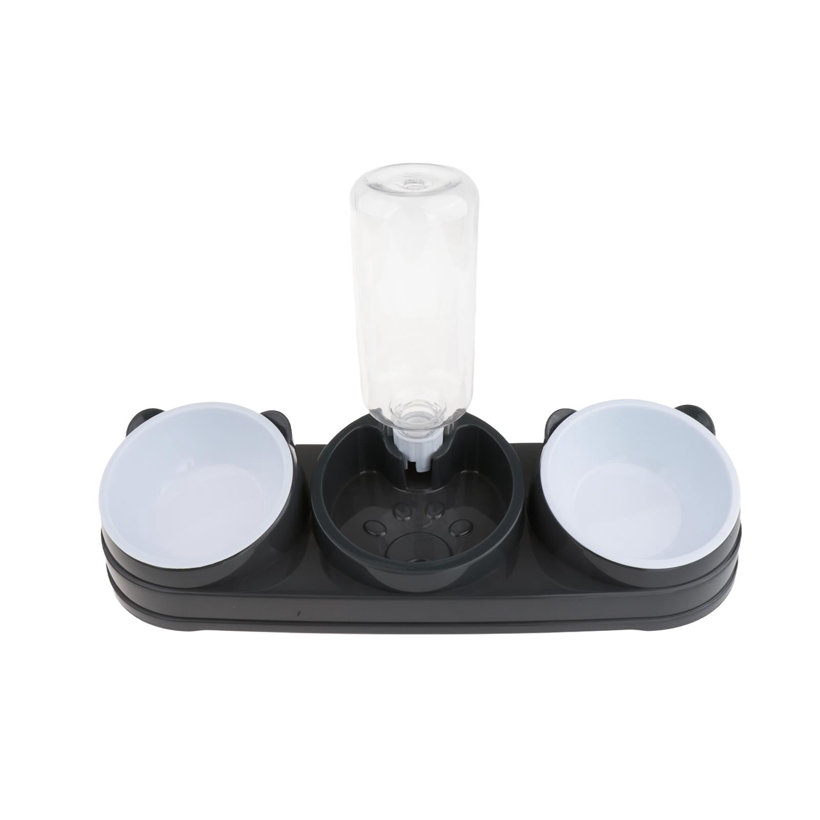 Cat Feeding Bowls Raised Waterer Food Tray Ergonomic Tilt PP Material for Indoor Cats and Puppies