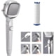 thumbnail image 1 of Cabezal de ducha presurizado de mano de 4 modos con interruptor de pausa, cabezal de ducha de alta presión, filtro de boquilla de ducha de Spa ajustable, 1 of 5