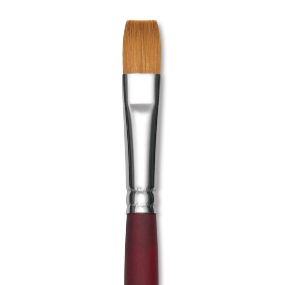 Princeton Velvetouch Series 3900 Synthetic Brush - Flat, Long Handle, Size 12