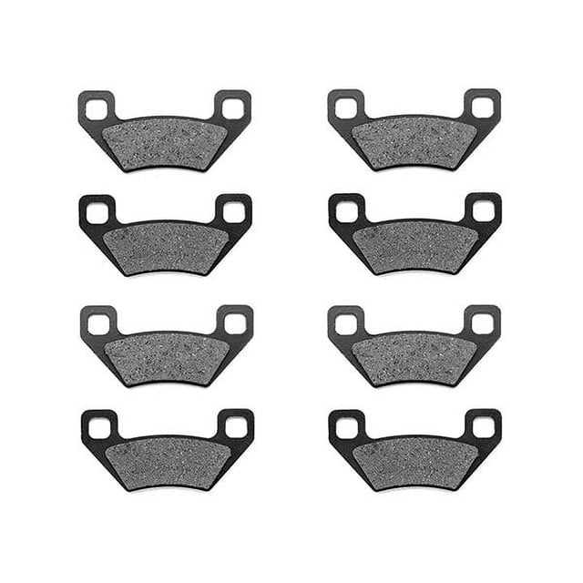 KMG Front + Rear Brake Pads Compatible with 2006 Polaris 300 Hawkeye 2X4 - Non-Metallic Organic NAO Brake Pads Set