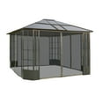 thumbnail image 1 of Sojag Savino 10 x 12 x 9 ft Black Gazebo, 1 of 7