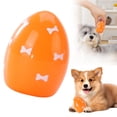 thumbnail image 2 of LGCASL Easter Talking Egg Pet Toy Dog Toys Soft Bouncing Egg with Squeaker Easter Egg Puppy Toys Designs Indoor Outdoor Interactive Throw and Orbs Interactive Small Dog Toys, Orange, 2 of 9