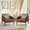 Brown-Plus, variant on Ebello Mid Century Modern Accent Chair Soft Armrest Breathable Faux Leather Upholstered Armchair with Solid Wood Frame for Living Room and Bedroom, Brown-Plus