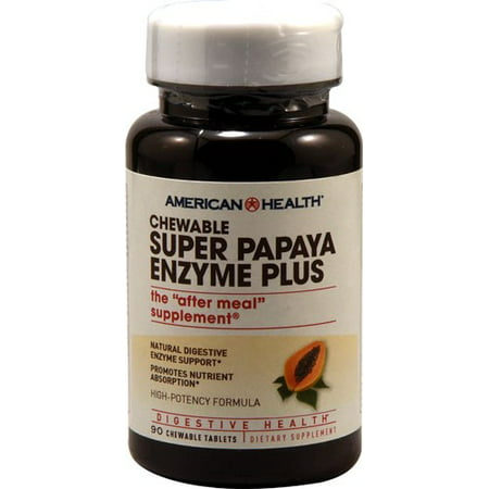 American Health Croquer super enzyme de papaye Comprimés Plus