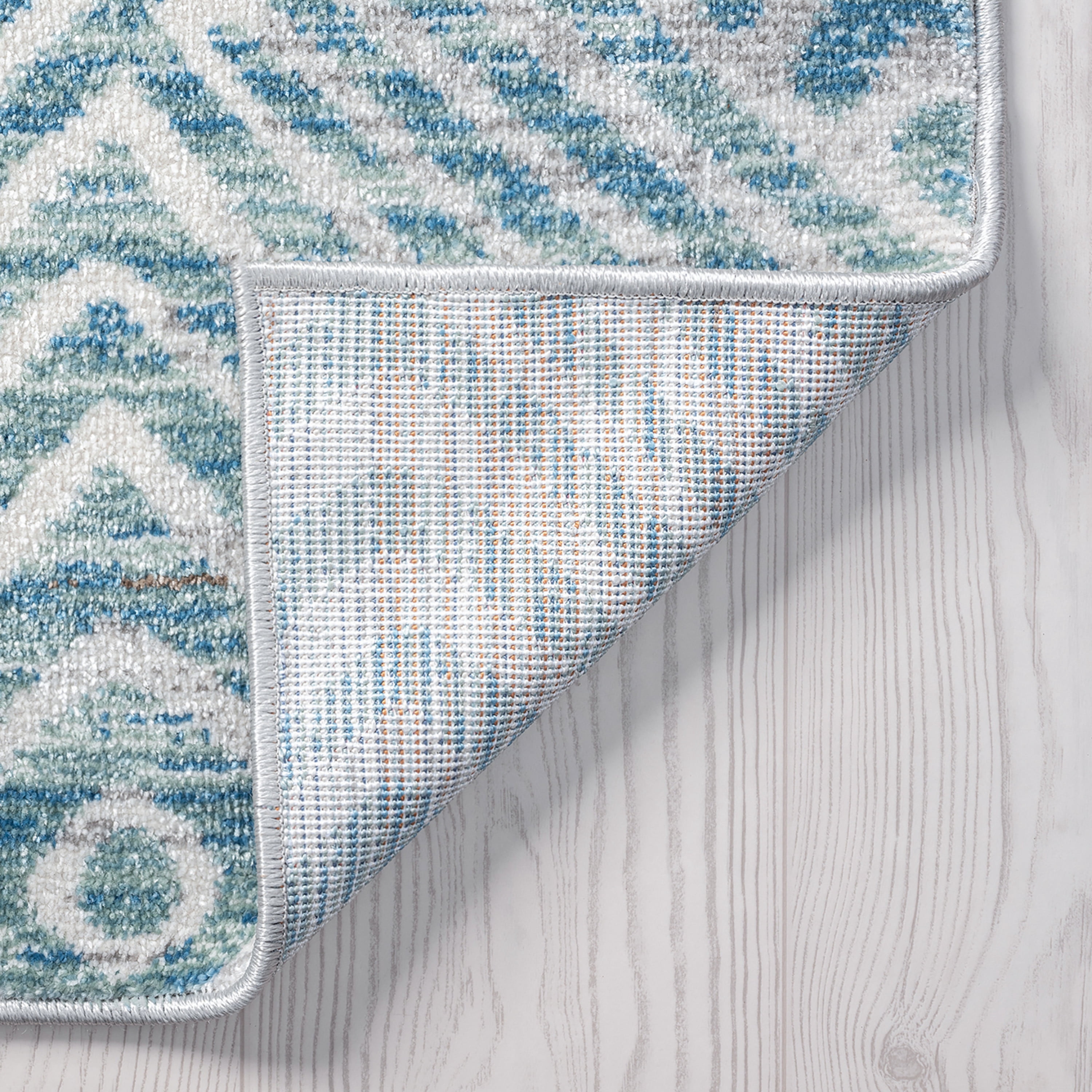 Contemporary 2x3 Area Rug (2' x 3'4'') Abstract Navy, Cream Indoor Scatter Easy to Clean