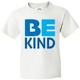 thumbnail image 3 of Inktastic Be Kind Logo in Blue Youth T-Shirt, 3 of 5