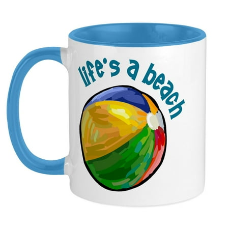 

CafePress - Lifes A Beach Mug - Ceramic Coffee Tea Novelty Mug Cup 11 oz
