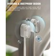 thumbnail image 3 of shiyou-Wall Mounted Toothbrush Holder with Protective Lid 3 Pcs, Dustproof & Waterproof Toothbrush Covers for Electric and Manual Tooth Brushes, Compact Toothbrushes Hanger, 3 of 4
