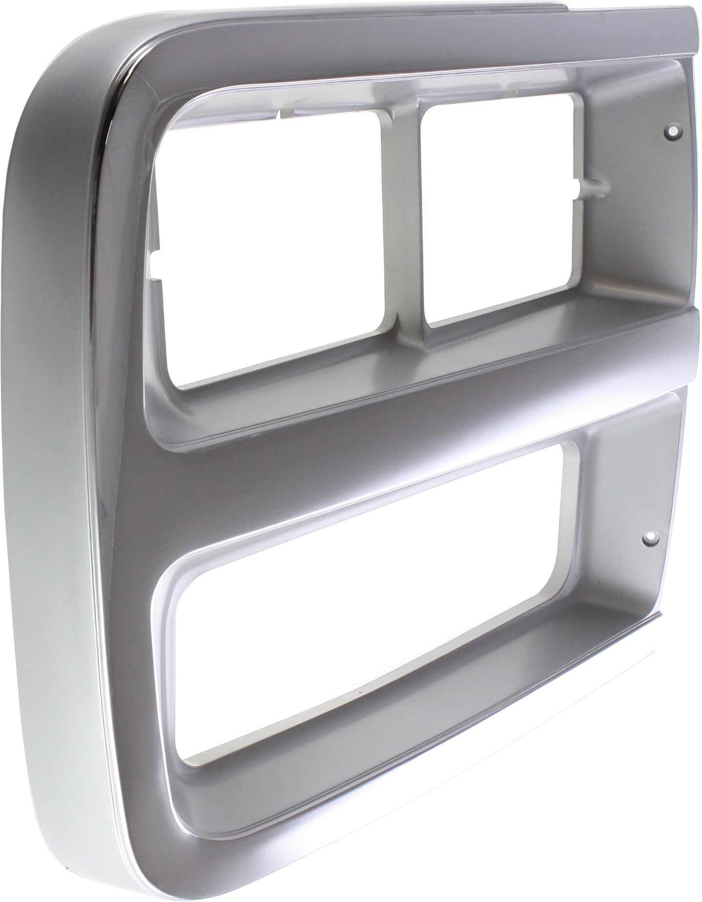 Replacement 7056 Headlight Door Compatible For 1992-1996 Chevrolet P30 1992-1995 G10 Right Passenger Chrome and gray
