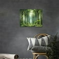 thumbnail image 2 of Forest Wall Decor Green Tree Wall Art Rainforest Canvas Natural Landscape Pictures Plants Wall Decor Canvas Prints Painting Framed Artwork for Living Room Bedroom Bathroom Kitchen 16"x12", 2 of 6