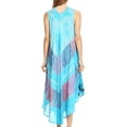 thumbnail image 2 of Sakkas Tasanee Caftan Tank Dress / Cover Up - Turquoise - One Size, 2 of 5