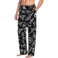 thumbnail image 6 of Hirioo Skull bird bat spider for Men's PJ Pajama Pants Sleep Pants Men's Home Trousers with Pockets,S-3XL-3X-Large, 6 of 6