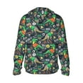 thumbnail image 3 of Sigee Dinosaur Plays Soccer Print UPF50+ Men's Sun Protection Hoodie Shirt SPF UV Shirt Long Sleeve Fishing Outdoor Lightweight, S-3XL, 3 of 9