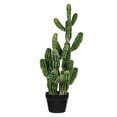 thumbnail image 1 of Vickerman FO190131 31 in. Green Potted Cactus Plastic Planter Pot, 1 of 5