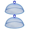 thumbnail image 1 of MOVTOTOP Couverture Alimentaire en Maille Bleue avec Poignée en Fer pour Usage Domestique Protège des Insectes 2 Pcs, 1 of 7