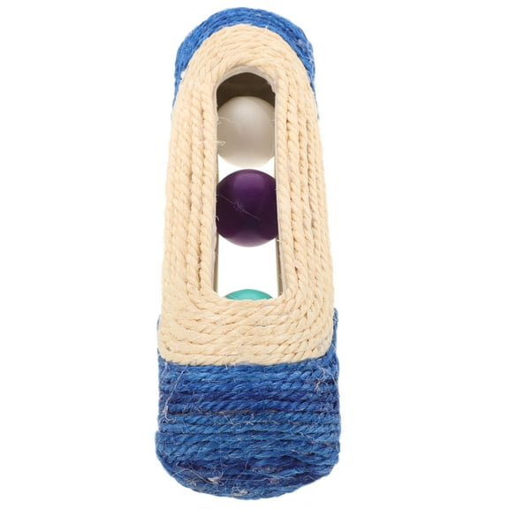 MERRYHAPY Indoor Cat Scratcher with Rolling Toy, Scratch Resistant Material for Cats and Kittens