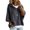 Gray, variant on Pullover Sweaters for Women Hooded Ribbed 3/4 Sleeve Sweaters | Ribbed Knitted, Drawstring, Batwing Sleeve, Office, Soft and Comfort Fabric, Work, Drop Shoulder, Comfy White M