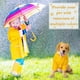 thumbnail image 4 of Chubasquero de seguridad para perros y mascotas de PU con tira reflectante, Poncho con capucha transpirable, ligero e impermeable (L), 4 of 5