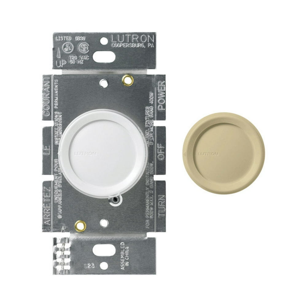 Lutron Dng600phDk 600 Watt Rotary Push Dimmer With Night Light 2