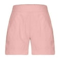 thumbnail image 6 of RPVATI 7 Inch Cotton Shorts Women Trendy High Waisted Loose Fit Wide Leg Shorts Summer Casual Walking Athletic Beach Shorts with Pockets Gym Vacation Pink 3XL, 6 of 6