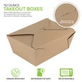 thumbnail image 2 of Microwavable Kraft Brown Take Out Boxes 112 oz (30 Pack) Disposable Food Containers - Recyclable Cardboard Lunch Box - Take Out Containers Disposable - to Go Boxes for Restaurants, Delivery, Catering, 2 of 7