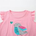 thumbnail image 5 of Cethrio Girls Summer Outfit Sets, Flutter Sleeve Cotton Cute Girls' Clothing Sets Pink Size 6T, 5 of 5