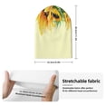 thumbnail image 2 of Lsque Sunflowers On A Yellow Background Pattern Knitted Beanie, Unisex Winter Hat, Knit Hat Winter Beanies Thick Fisherman Beanies Cuffed Plain Skull Caps, 2 of 6