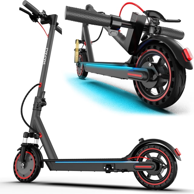 Scooter Eléctrico Plegable para Adultos: Motor 500 W, Velocidad 30 km/h, Autonomía 37 km, Suspensión Delantera y Luces Incorporadas