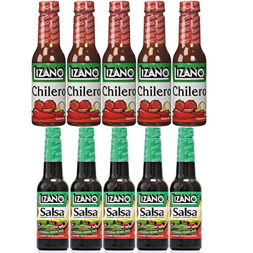 Lizano Taste Chilero 5.5Oz (5 Pack) & English Salsa 4.5Oz (5 Pack