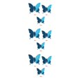 thumbnail image 2 of Billuyoard Pegatinas de insectos Calcomanías de espejo decorativas Pegatinas de pared 3D de plástico para oficina en casa, azul, 48 piezas Type1 NO1, 2 of 6