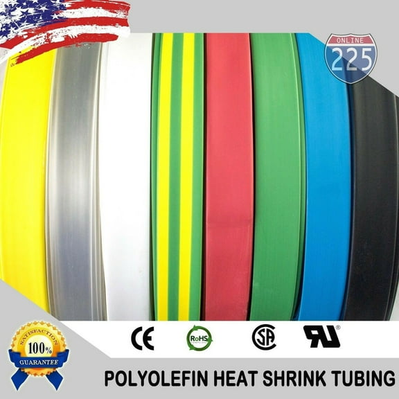 10 FT. 1/8" 3mm Blue Polyolefin Heat Shrink Tubing 2:1 Ratio