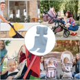 thumbnail image 4 of Universal Stroller Seat Pad Breathable Cooling Mat For Pet Stroller Lightweight Cart Portable Chair Liner With Airflow Design 27.6x13.8 Inches, 4 of 7