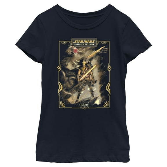 Girl's Star Wars The High Republic Marchion Ro  Graphic Tee Navy Blue X Large