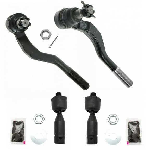 TRQ Inner & Outer Tie End Rod Steering Kit Set of 4 for 95-04 Toyota Tacoma 4WD PSA55135