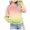 001 Pink, variant on Girls Sweatshirts for Teen Girls Solid Color Round Neck Oversized Sweatshirt Kids Fashion Long Sleeve Pullover Tops Kaprioy Girls Sweatshirt
